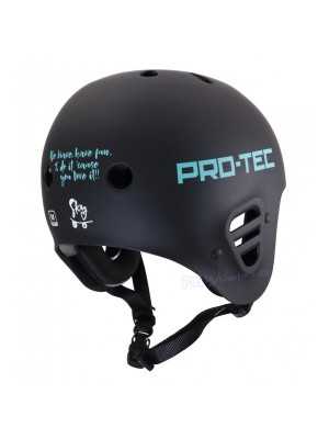 Casco Pro Tec Full Cut Sky Brown Negro Adulto