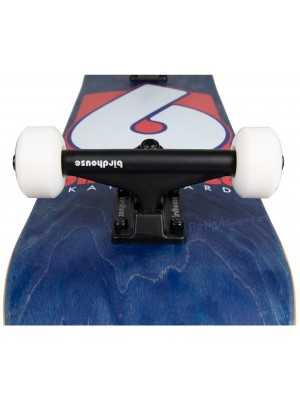 Skateboard Completo Birdhouse Stage 3 B Logo 7.75" Azul/Rojo