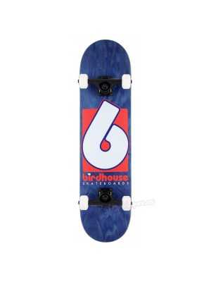Skateboard Completo Birdhouse Stage 3 B Logo 7.75" Azul/Rojo