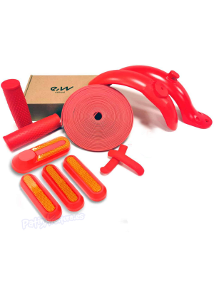 Kit Personalización En Rojo Para Patinete Eléctrico Xiaomi