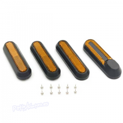 Pack 4 Embellecedores Laterales Protectores Reflectantes Patinete Eléctrico