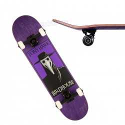 Skateboard Completo Birdhouse Stage 3 Tony Hawk Plague Doctor 7.5" Violeta