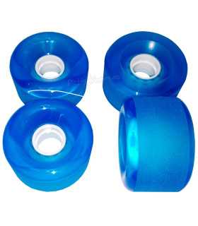 Ruedas Longboard SHR Azul Transparente 70 mm 80AA