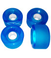 Ruedas Longboard SHR Azul Transparente 70 mm 80AA