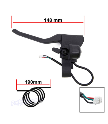 Maneta De Freno Con Timbre Para Patinete Eléctrico XIaomi M365, 1S, Essential, Pro, Pro2 y Mi3