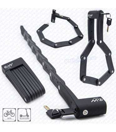 Candado Ewheel Plegable De Acero Con Soporte Para Patinete Eléctrico y Bicicleta