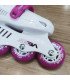 Patines Seba Junior Blanco/Rosa Niños Niñas