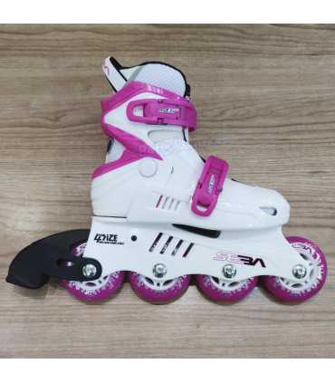Patines Seba Junior Blanco/Rosa Niños Niñas