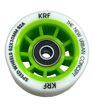Ruedas Patines Quad Chronos 62X30MM 92A Verdes (8UDS)