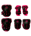 Protecciones Patines Pack 3 KRF Rosa/Camu Junior