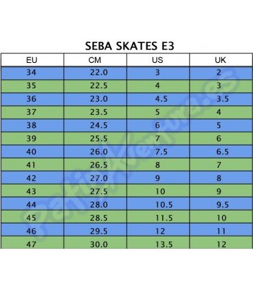 Patines Freeskate Seba E3 Blanco 25 Premium