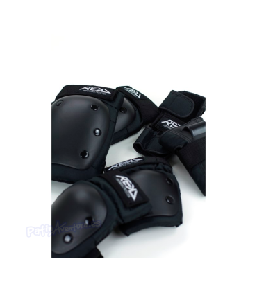 Protecciones Pack 3 REKD Heavy Duty Negro Niños