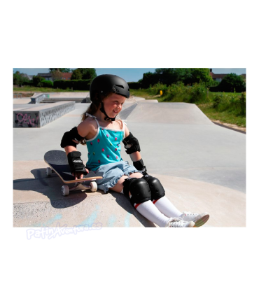 Protecciones Pack 3 REKD Heavy Duty Negro Niños