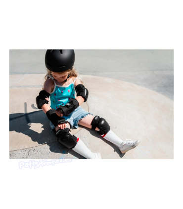 Protecciones Pack 3 REKD Heavy Duty Negro Niños