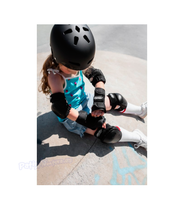 Protecciones Pack 3 REKD Heavy Duty Negro Niños
