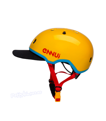 Casco Ennui Elite Yellow Con Gorra Extraíble