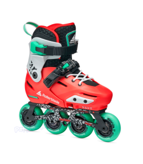 Patines Freeskate Rollerblade APEX Platino-Coral Niños