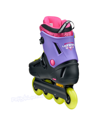 Patines Freeskate Lightning Trs Black/purple/pin