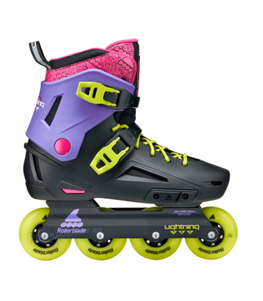 Patines Freeskate Lightning Trs Black/purple/pin