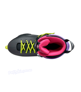 Patines Freeskate Lightning Trs Black/purple/pin