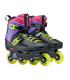 Patines Freeskate Lightning Trs Black/purple/pink
