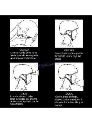 Casco Micro Sticker con luz