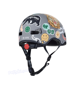 Casco Micro Sticker con luz