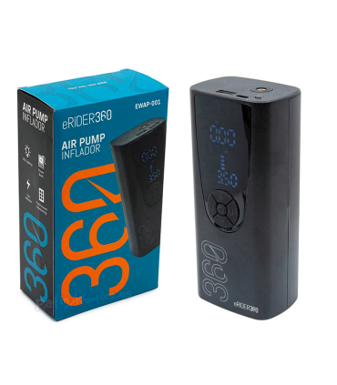 Inflador eléctrico portátil función Power Bank