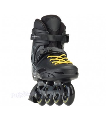 Patín Línea Freeskate Rollerblade RB 80 Negro/Amarillo Adulto