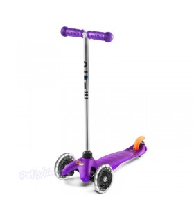 Scooter Mini Micro Classic Lila Led Junior