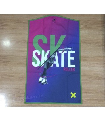 Funda Portatrajes Para Maillot Silver Swan Skate Roller Azul/Violeta/Fucsia