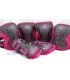 Protecciones Patines Pack 3 KRF Negro/Rosa Niñas