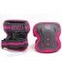 Protecciones Patines Pack 3 KRF Negro/Rosa Niñas
