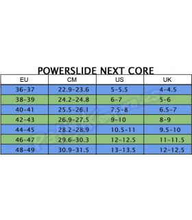 Patines Freeskate Powerslide Next 100mm Core Negro Adulto