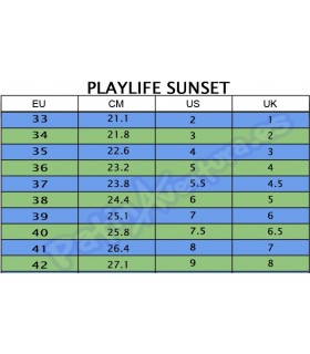 Patines Quad Playlife Rollerskates Sunset Agua